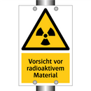 Vorsicht vor radioaktivem Material