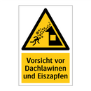 Vorsicht vor Dachlawinen und Eiszapfen