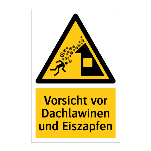 Vorsicht vor Dachlawinen und Eiszapfen