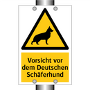 Vorsicht vor dem Deutschen Schäferhund