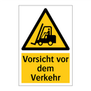 Vorsicht vor dem Verkehr