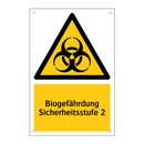 Biogefährdung Sicherheitsstufe 2