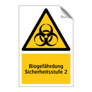 Biogefährdung Sicherheitsstufe 2
