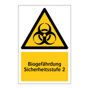Biogefährdung Sicherheitsstufe 2