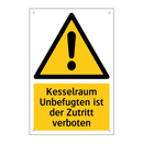 Kesselraum Unbefugten ist der Zutritt verboten