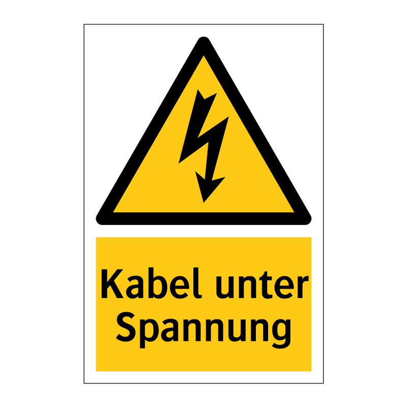 Kabel unter Spannung