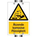 Ätzende korrosive Flüssigkeit