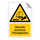 Ätzende korrosive Flüssigkeiten