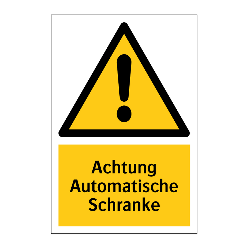 Achtung Automatische Schranke
