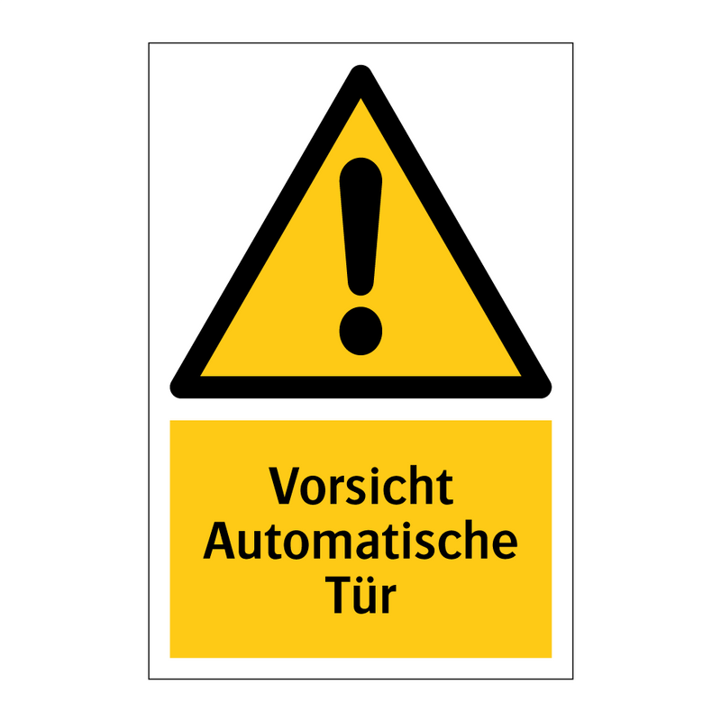 Vorsicht Automatische Tür