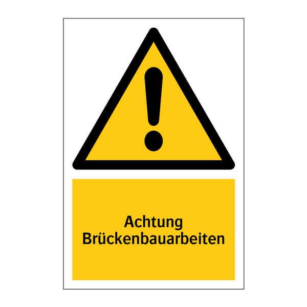 Achtung Brückenbauarbeiten
