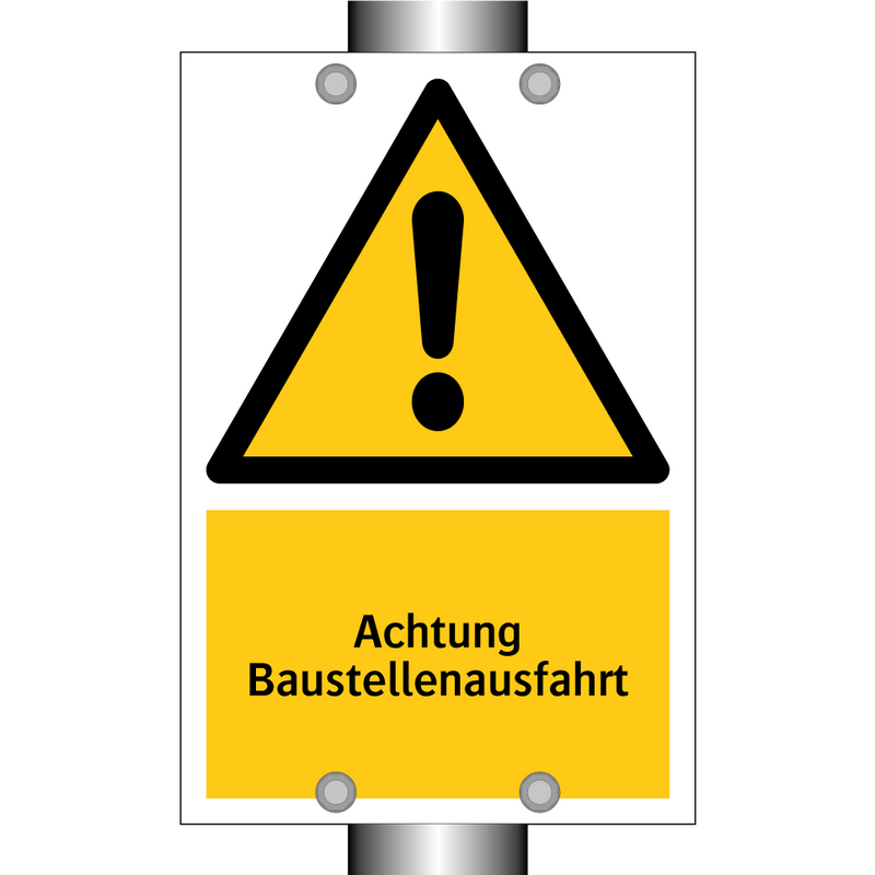 Achtung Baustellenausfahrt