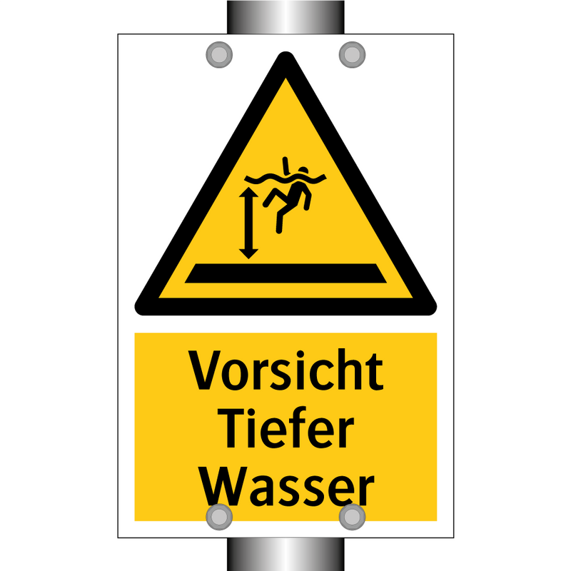 Vorsicht Tiefer Wasser