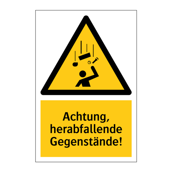 Achtung, herabfallende Gegenstände!