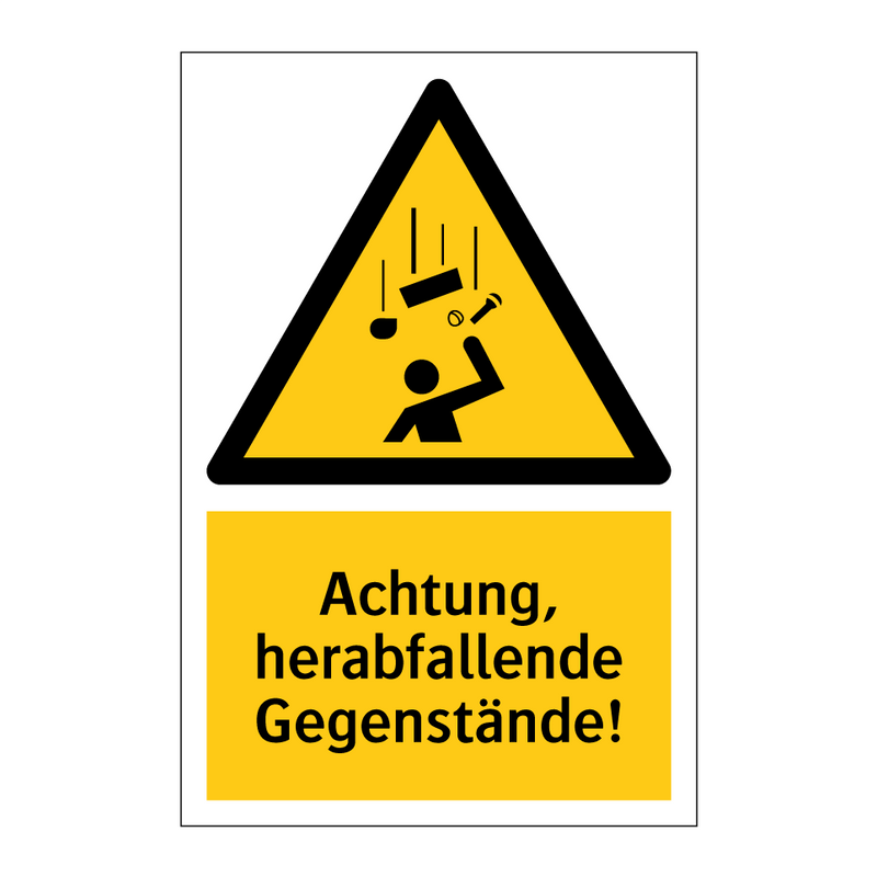 Achtung, herabfallende Gegenstände!