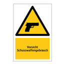 Vorsicht Schusswaffengebrauch