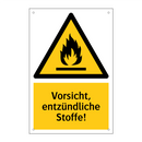 Vorsicht, entzündliche Stoffe!
