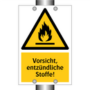 Vorsicht, entzündliche Stoffe!