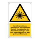 Vorsicht Unsichtbare Laserstrahlung Bei Geöffnetem Deckel. Vermeiden Sie die Exposition von Augen oder Haut gegenüber direkter oder gestreuter Strahlung!