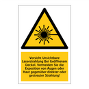 Vorsicht Unsichtbare Laserstrahlung Bei Geöffnetem Deckel. Vermeiden Sie die Exposition von Augen oder Haut gegenüber direkter oder gestreuter Strahlung!
