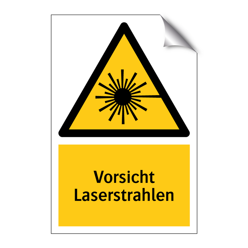 Vorsicht Laserstrahlen