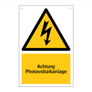 Achtung Photovoltaikanlage