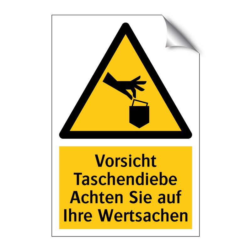 Vorsicht Taschendiebe Achten Sie auf Ihre Wertsachen