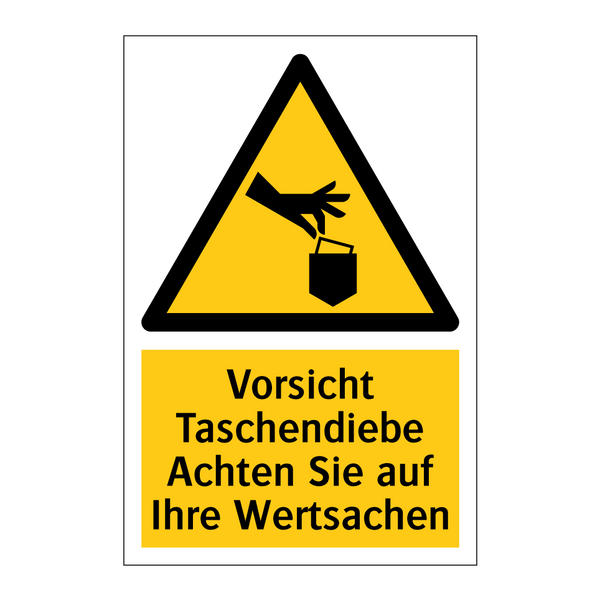 Vorsicht Taschendiebe Achten Sie auf Ihre Wertsachen