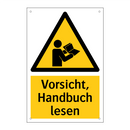 Vorsicht, Handbuch lesen