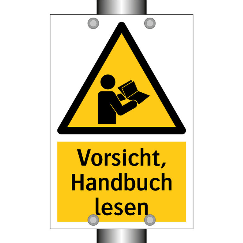 Vorsicht, Handbuch lesen