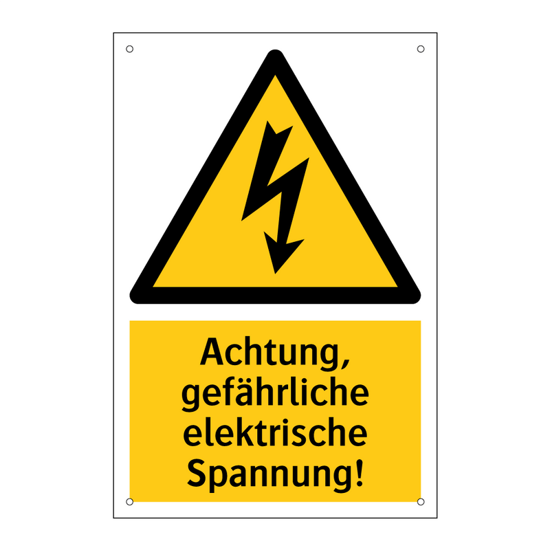 Achtung, gefährliche elektrische Spannung!