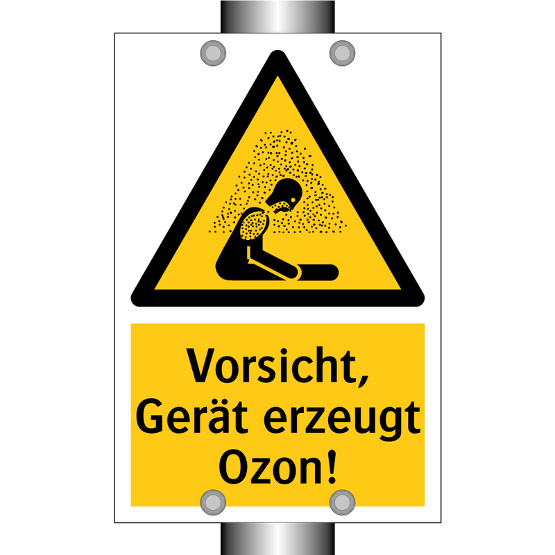 Vorsicht, Gerät erzeugt Ozon!