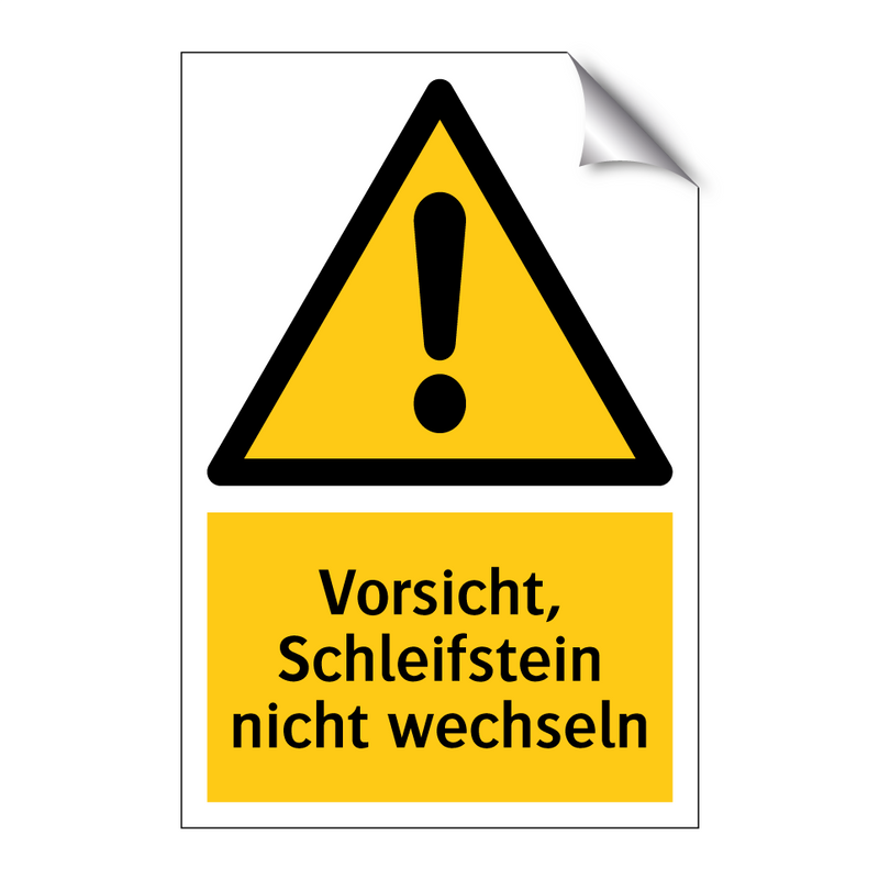 Vorsicht, Schleifstein nicht wechseln