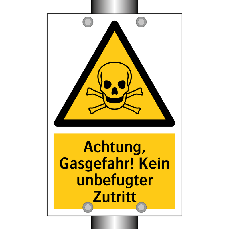 Achtung, Gasgefahr! Kein unbefugter Zutritt