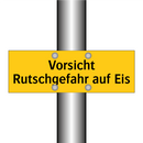 Vorsicht Rutschgefahr auf Eis