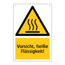 Vorsicht, heiße Flüssigkeit!