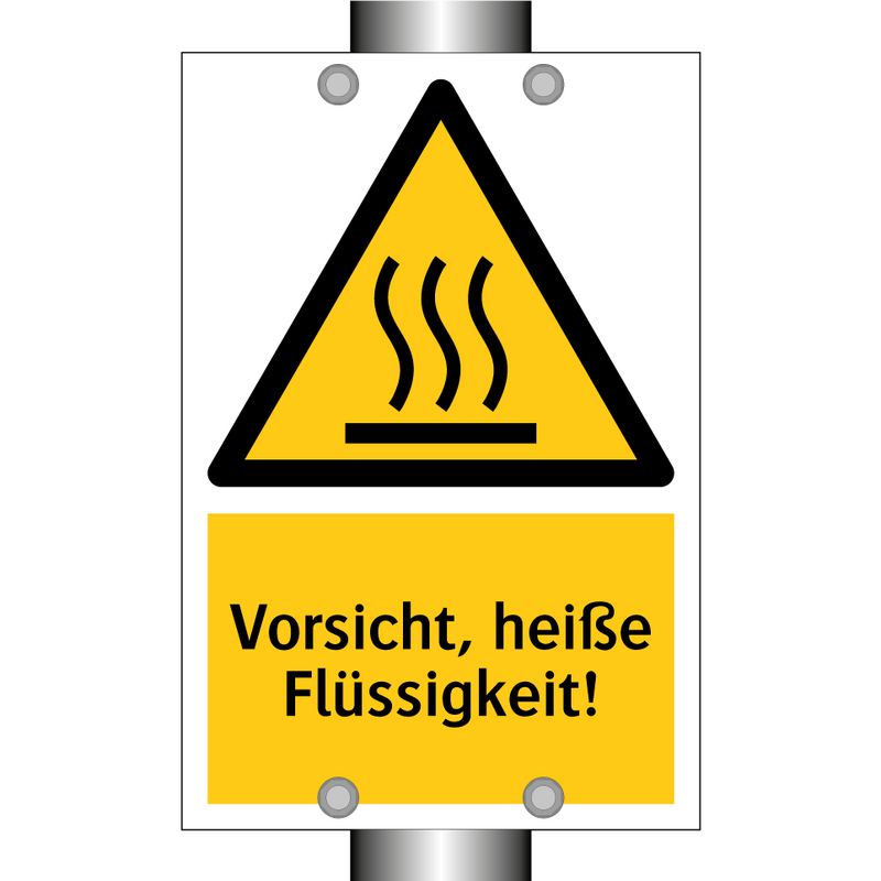 Vorsicht, heiße Flüssigkeit!