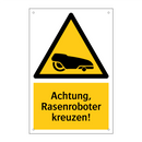 Achtung, Rasenroboter kreuzen!