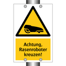 Achtung, Rasenroboter kreuzen!