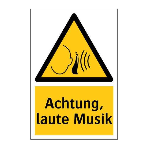 Achtung, laute Musik