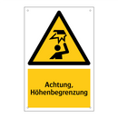 Achtung, Höhenbegrenzung