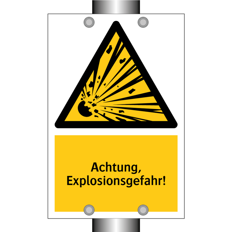Achtung, Explosionsgefahr!