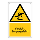 Vorsicht, Stolpergefahr!