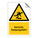 Vorsicht, Stolpergefahr!