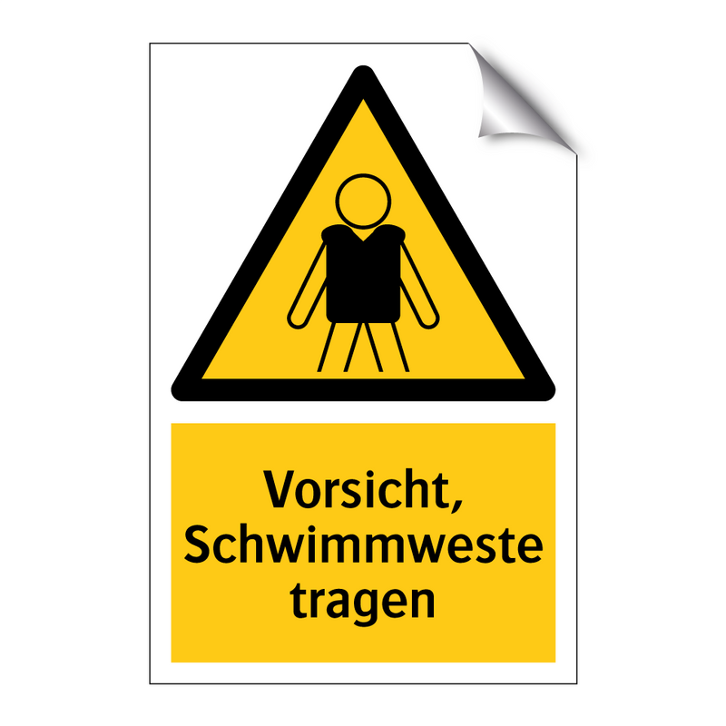 Vorsicht, Schwimmweste tragen
