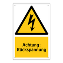 Achtung: Rückspannung