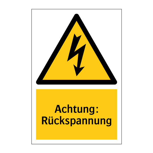 Achtung: Rückspannung