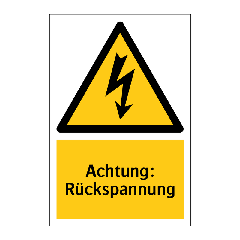 Achtung: Rückspannung