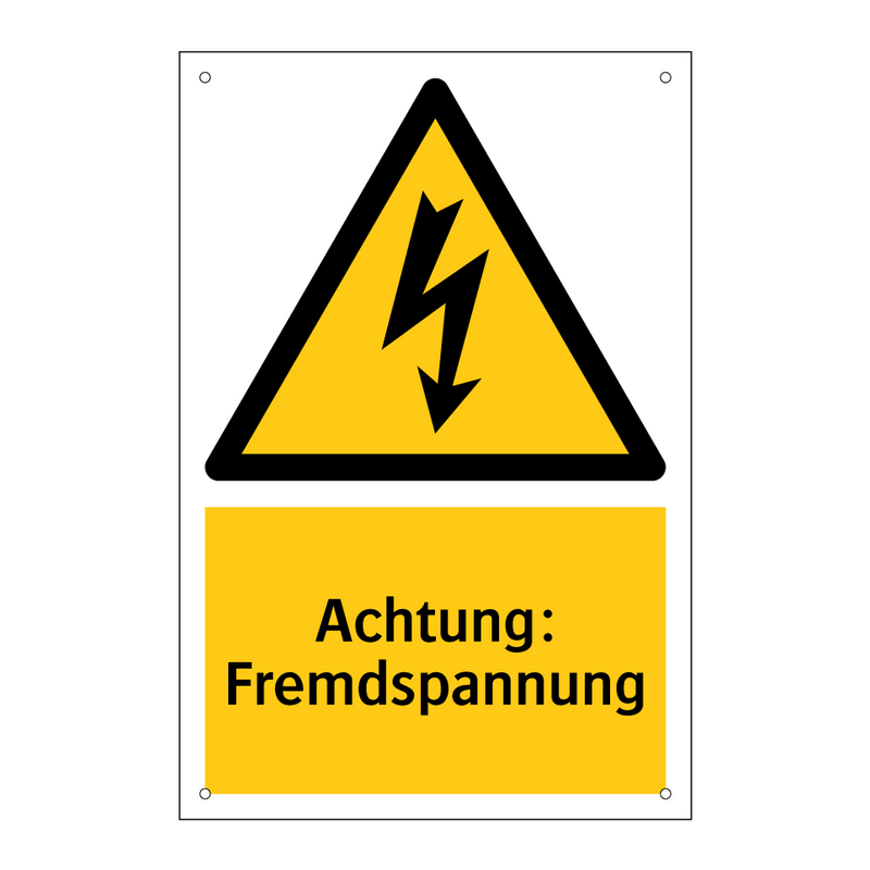 Achtung: Fremdspannung