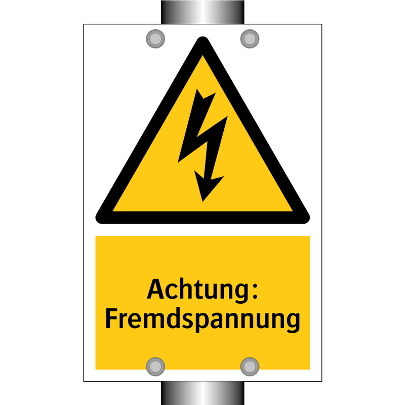 Achtung: Fremdspannung